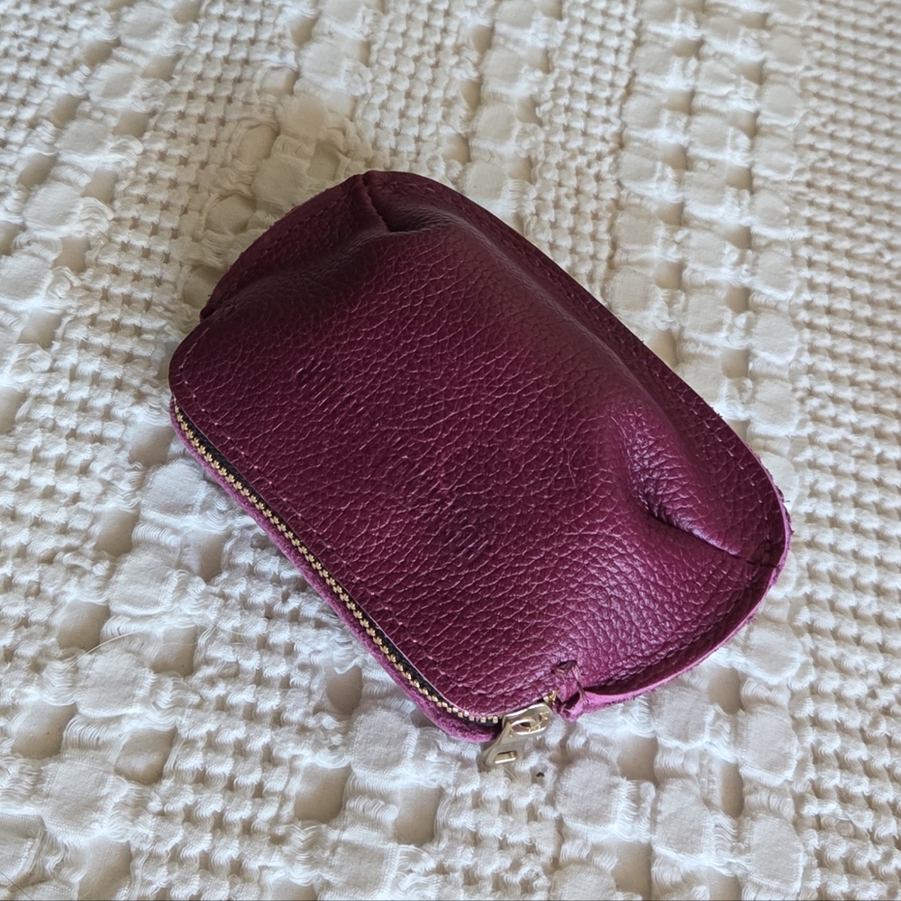Portland Leather Small Pinch Pouch in Orchid - Picture 4 of 6